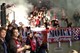 Fanoušci Olomouce a oheň na hokejových tribunách