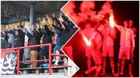 Bavte se! Fanouci karlovarsk Slavie si to opt uili. Po zpase s nimi odpalovali i jejich hri!