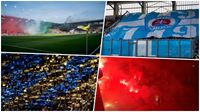 Bitva o titul! V Dunajsk Stred, kartonida, choreo, maarsk trikolora a vhra Slovanu.VBratislav fanouci vtali tmvn pyrotechniky. Slovan m nskok 5 bod!