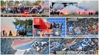 Chachai vyrazili na stadion pochodem. V ochozech choreo a vn pyra! Neutichajc podpora vak body nepinesla...