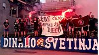 Chorvatt fotbalov fanouci vyhroovali Srbm