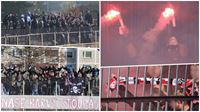 Derby v FL mezi Sokolovem a Slavi Karlovy Vary nabdlo zajmavou podvanou v hlediti. Nechyblo ani pyro. 