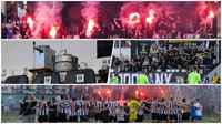 Hodolant ultrassi posledn utknv seznse Slatinicemi uili s ppou v kotli. Nechybly konfety a v zvru zpasu stadion provonla pyrotechnika...