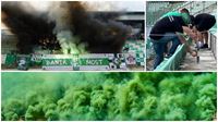 Mostet ultras odstartovali seznu jak se pat s podnou nlo pyrotechniky. V domcm prosted v vodnm kole FL hrli s rezervnm tmem Pardubic 1:1