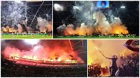 Pyro festival v Amsterdamu! Fanouci Ajaxu i Borussie Dortumundu v Lize mistr podn pisvtili!